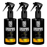 Kit 3x Grooming Modelador Barba Cabelo Bigode Big Barber