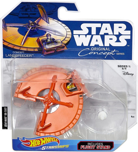 Auto Nave Star Wars Landspeeder Hot Wheels C/piloto Rdf1 