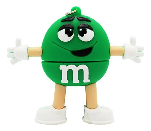 Pendrive Animados Chocolate Verde M & M 64gb Usb 2.0