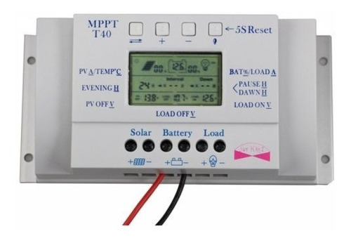 Regulador Controlador Solar Mppt 40 A 12-24 V Pv 48v Serie T