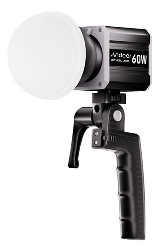 Lámpara De Fotografía Cob Video Led Light 60w Lcd Con Tricol