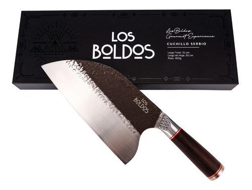 Cuchillo Serbio - Los Boldos - 32 Cm Largo . Peso Total 400g Color Gris