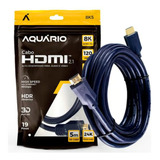 Cabo Hdmi Blindado 8k 2.1 19 Pinos 3d 24k Ponta Ouro 5 Metro