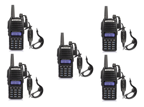 5x Baofeng Uv82 Uv-82 Uhf Vhf Doble Banda Bidireccional