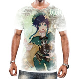Camiseta Camisa Anime Jogo Genshin Impact Venti Rpg Ação 2
