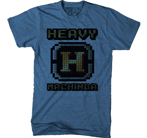 Heavy Machine Gun Machinga Playera Azul Hombre Rott Wear  