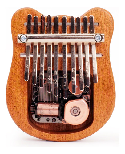 Caja De Instrumentos Thumb Piano Kalimba, Madera Interesante