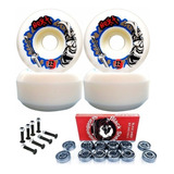 Roda Skate Moska Next + Rolamento Silver Bs + Parafuso Base