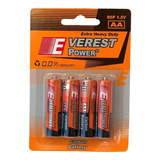 Pilas Aa Pack Blister 4unida 1.5 V Everest Powers Baterias