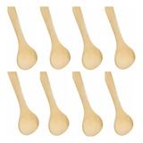 10 Cucharas Madera Soperas Biodegradables 17 Cm