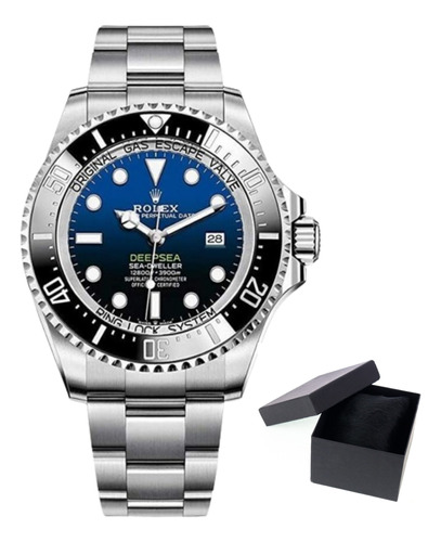 Relógio Rolex Deep Sea Azul Degrade Base Eta 3035 Safira