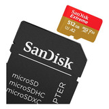 Cartão Memória Microsd 512gb Extreme 160mb/s Sandisk C Adap