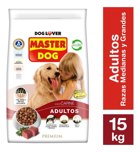 Master Dog Alimento Perro Adulto Carne 15 Kg