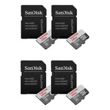 4 Sandisk Ultra Micro Sd Uhs-i 32gb Para Smartphone Tablet