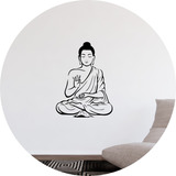 Adesivo Parede Sala Buda Meditação