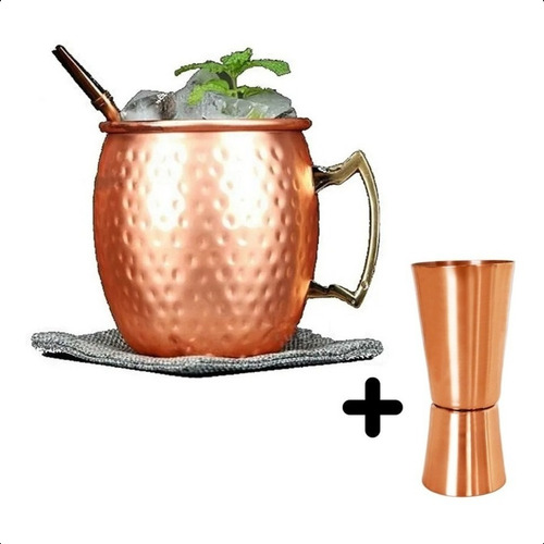 Caneca Moscow Mule Original E Dosador (promoçâo Imperdível)