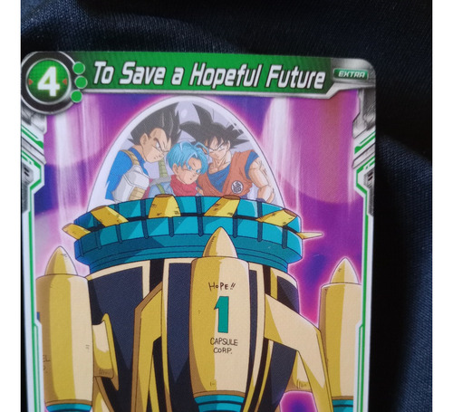 To Save A Hopeful Future Carta Dragon Ball Original Bandai 