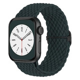 Malla Elastica Apple Iwatch Band 38/40/41mm - Verde Oscuro