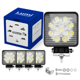 Kit 4 Farol De Milha Led 27w Auxiliar Cor Da Luz Branco Frio Rfe:2131 Lumi