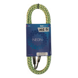 Cable Plug-plug Mallado Kwc Neon Verde Claro 102g 3 Metros