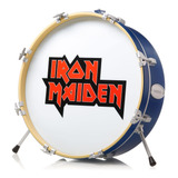 Numskull Lámpara De Tambor 3d Con Logotipo De Iron Maiden De