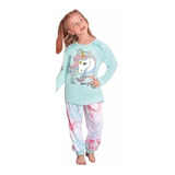 Pijama Nena Unicornio Lencatex - Talles 14 Y 16 