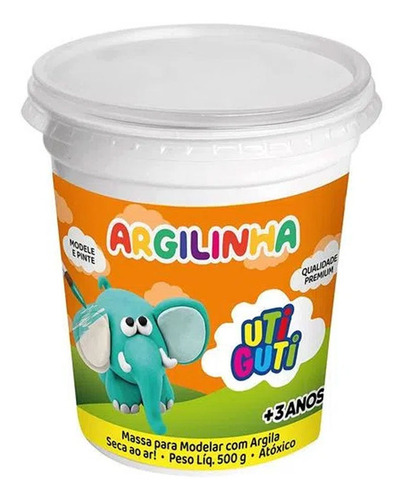 Argilinha - Massa Para Modelar Com Argila 500g Uti Guti