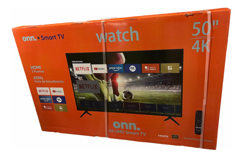 Televisor Smart Tv Onn 50 4k Uhd 3xhdmi
