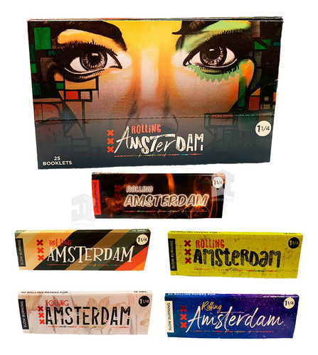 Papelillo Rolling Amsterdam Urban 1 1/4 Caja 20 Un