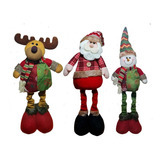 Viejito Pascuero Pack 3 Patas Largas Navideño