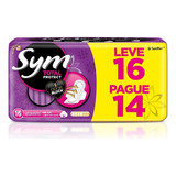 Sym Absorvente Cobertura Suave Com Abas Leve 16 Pague 14