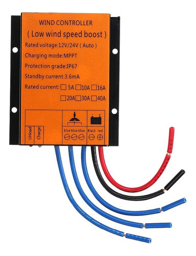 Controlador De Carga Mppt De Turbina Eólica 12v 24v Auto 48v