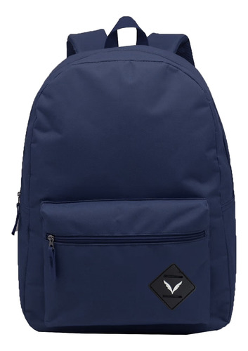 Mochila Masculina Universitaria Escolar Academia Resistente Cor Azul Desenho Do Tecido Liso