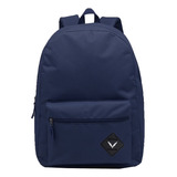 Mochila Masculina Universitaria Escolar Academia Resistente Cor Azul Desenho Do Tecido Liso