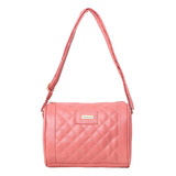 Bolsa Dama Moda Mariconera Crossbody Adela Fana Palo De Rosa