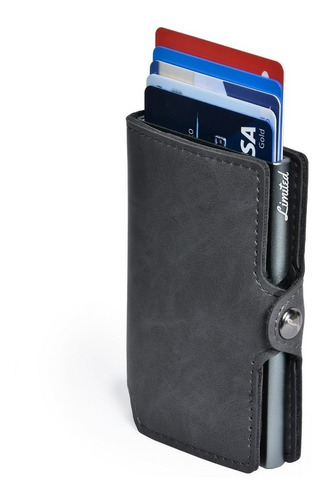 Billetera Limited Wallet Con Protección Rfid - Slimdarkbrown