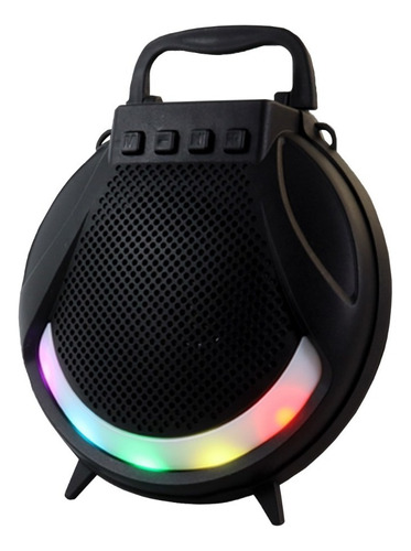 Bocina De Escritorio Bluetooth 4 Pulgadas Incluye Luz Led Color Negro