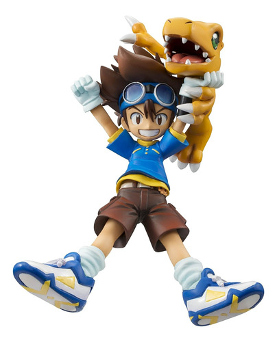 Taichi Yagami 10 Cm E Agumon 5 Cm Digimon Com Base