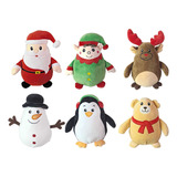 Kit 2 Bichinhos Pelúcia De Natal Fofinha 21cms - Sortidos Cor 2 Unidades Sortidas