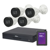 Kit 4 Camaras Ip 4mp Y Nvr Wizsense Poe  H.265 Dahua  1tb