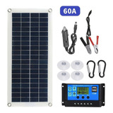Kit De Painel Flexível Solar Portátil 300w 12/24v Switch