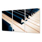 Cuadro Trip 80x120 M1 Piano Teclas De Perfil Musical Deco