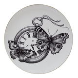 Prato Porcelana Inglesa By Rory Dobner - 'time Flies'