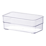 Organizador Mesa Gaveta Multiuso Modular Diamond Cor Transparente 15x7,5x5,2cm