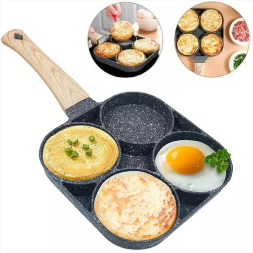 Sarten Antiadherente 4 Puestos Para Huevos Arepas Pancakes