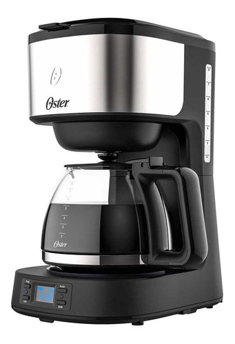 Cafetera Oster Bvstdc10ss Automática Negra Y Plateada De Filtro 220v