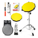 Drum Pad Stand Kit Practice Drum Pad Set 12 Pulgadas Si...