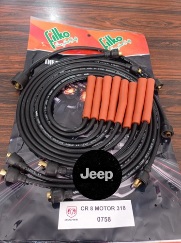 Cables De Bujas Dodge/jeep Cherokee/wagoneer/ Motor 318-360 Foto 2