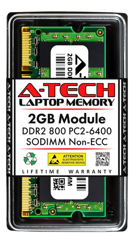 A-tech 2 Gb Ddr2 800 Mhz Sodimm Pc2-6400 1,8 V Cl6 200 Pines