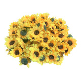 Girassol 15 Cabeças C/7cm Da Flor Artificial Arranjo Enfeite